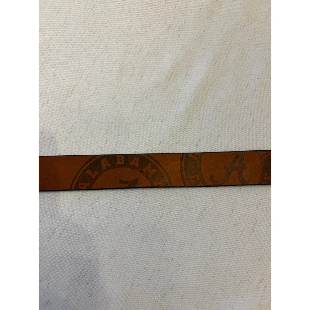Eagles Wings Alabama Crimson Tide Leather Belt Mens 38 Brown Excellent NCAA